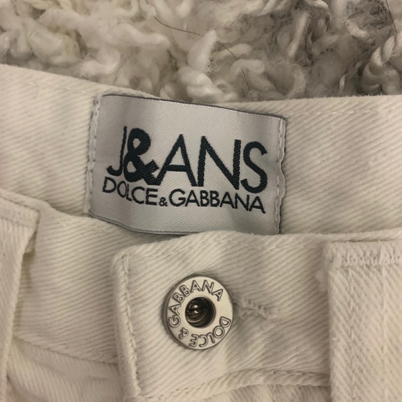 Dolce & Gabbana White High Waisted Mom Jeans - Picture 7 of 9